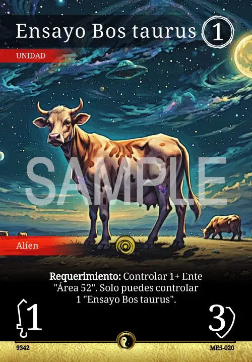Ensayo Bos Taurus-ME5020-Ultra Rara